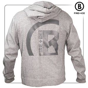 Bogner Fire and Ice Men's Gray Zip Hoodie (size L)